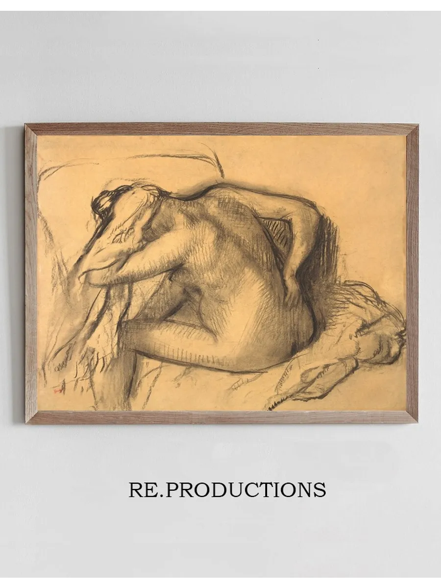 After the Bath, Woman Drying Her Hair