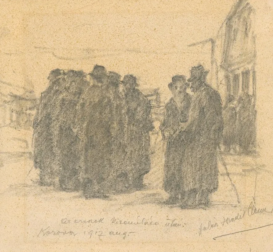 After the Retreat of the Russian Army (Group of Hali Jews)