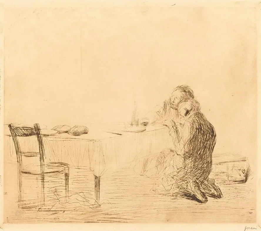 After the Vision (second Plate)