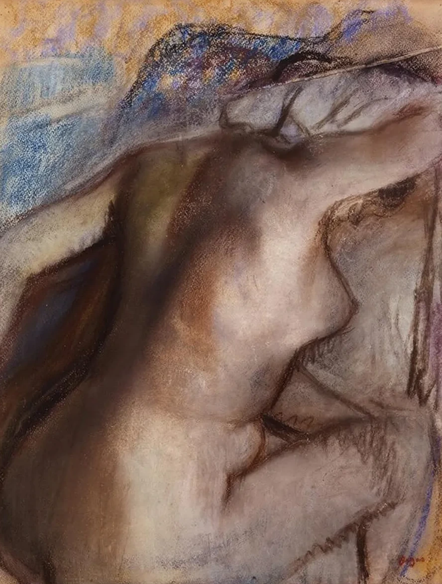 After the Bath, Woman Drying Herself