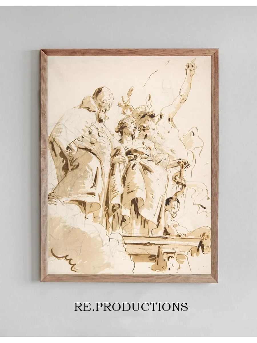Aged Dignitary Attended by Mercury and Prudence