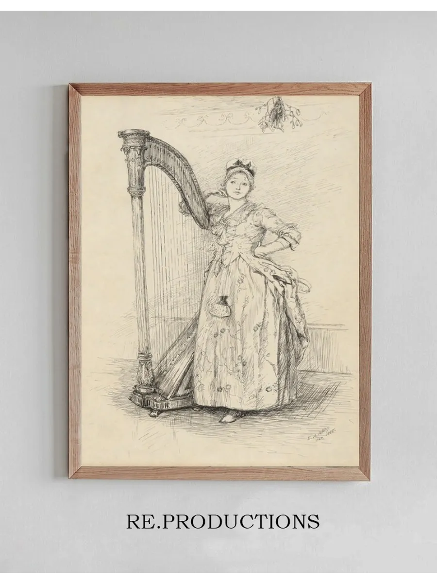 Ah Me, Study for Illustration to Oliver Goldsmith's She Stoops to Conquer
