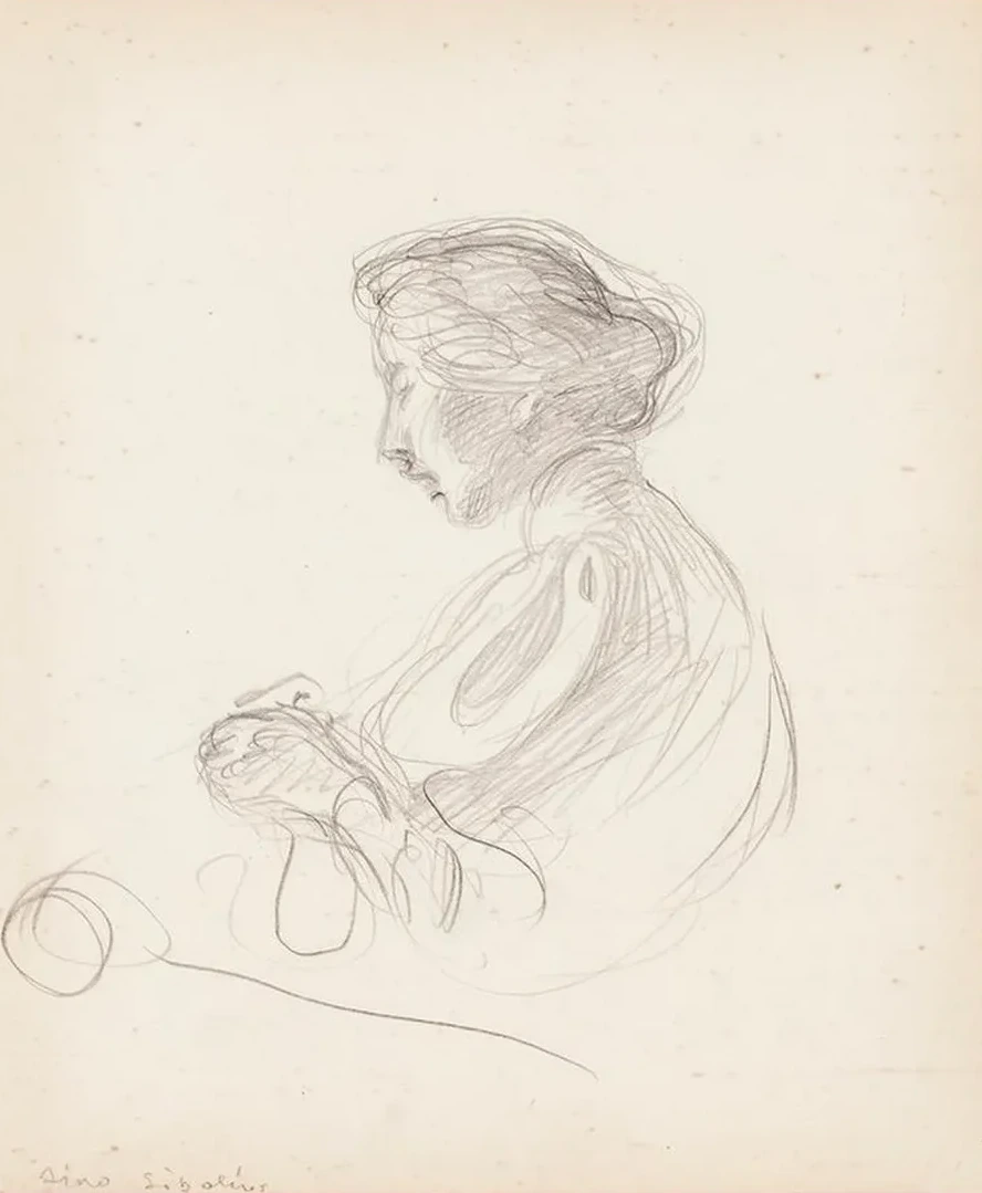 Aino Sibelius at Handicraft