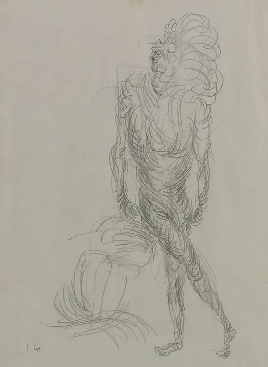 Akt In Geschraubter Bewegung (Nude In Spiralling Movement)