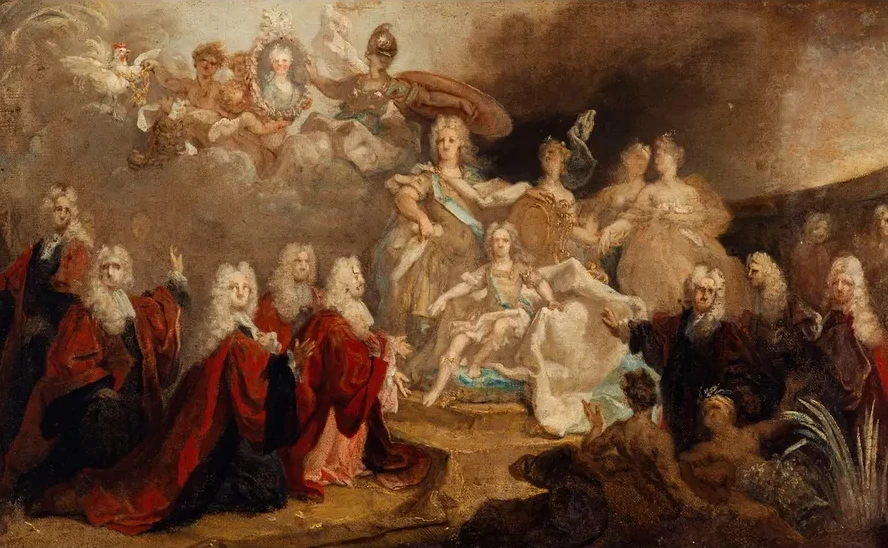 All Gorie Des Fian Ailles de Louis XV Avec L Infante Marie - Anne - Victoire D Espagne (1722)