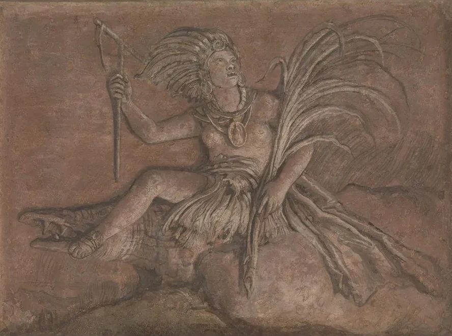 Allegorical Figure Representing America