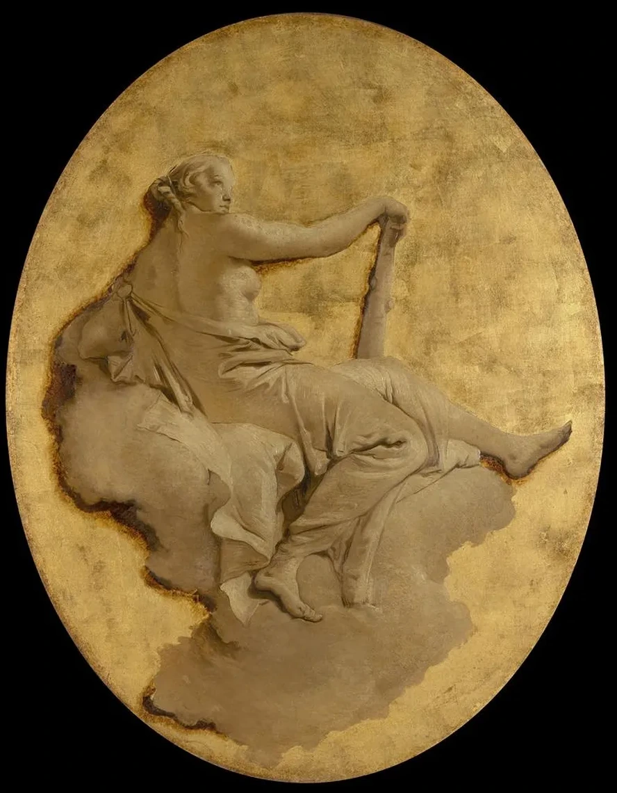 Allegorical Figure of a Woman with a Club