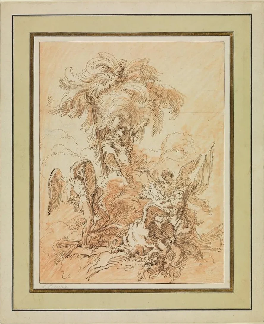 Allegorie Auf Die Geburt Eines Franz Sischen Prinzen