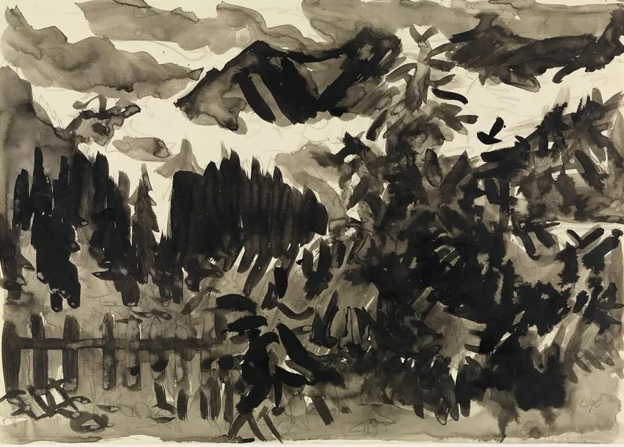 Alpenlandschaft (nebel in Den Bergen)