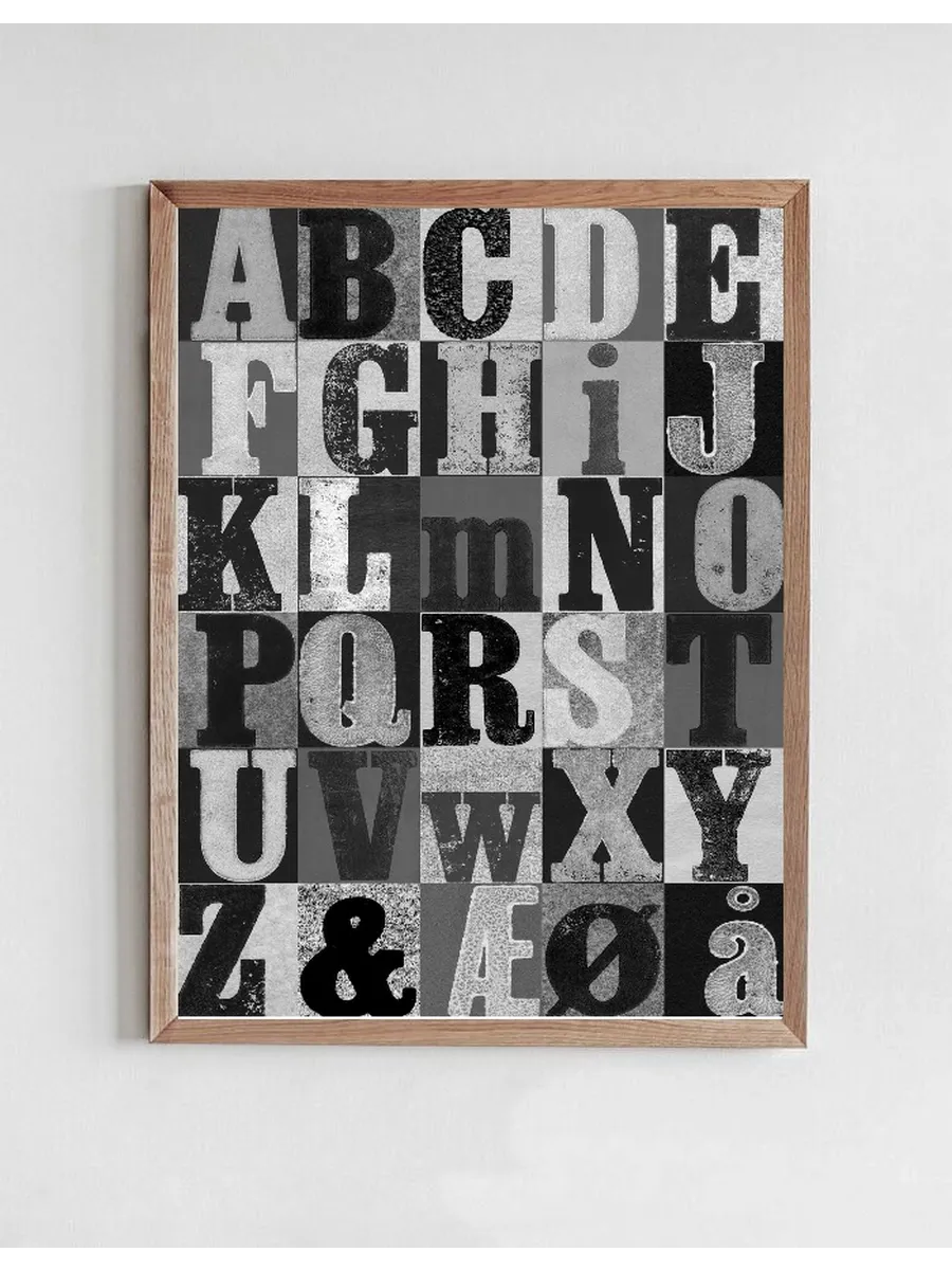 Alphabet - Grey