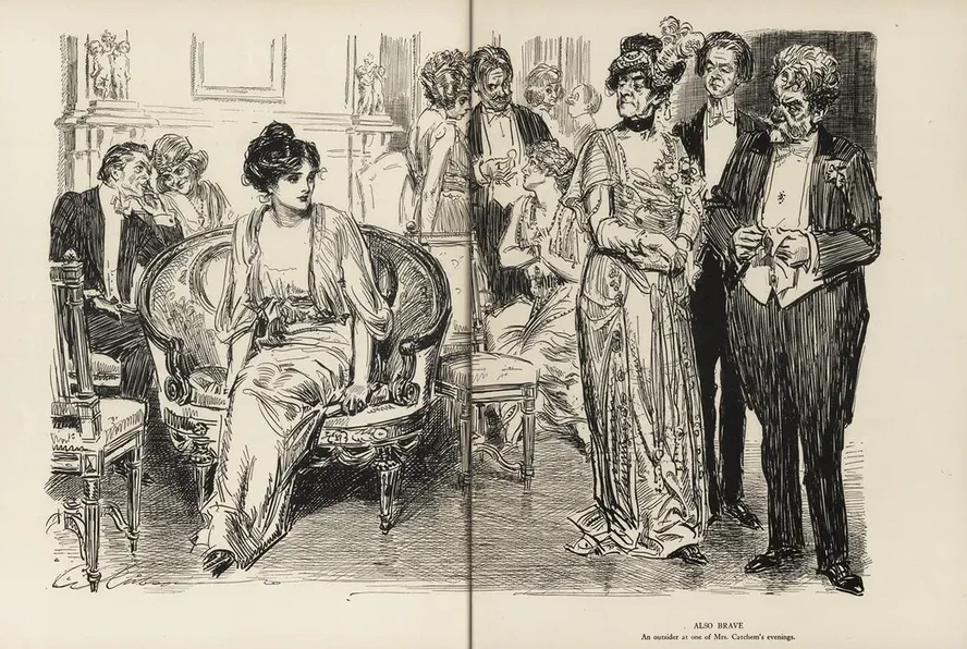 Also Brave an Outsider at One of Mrs. Catchem's Evenings