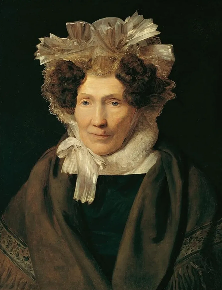 Alte Frau Mit Wei Er B Nderhaube