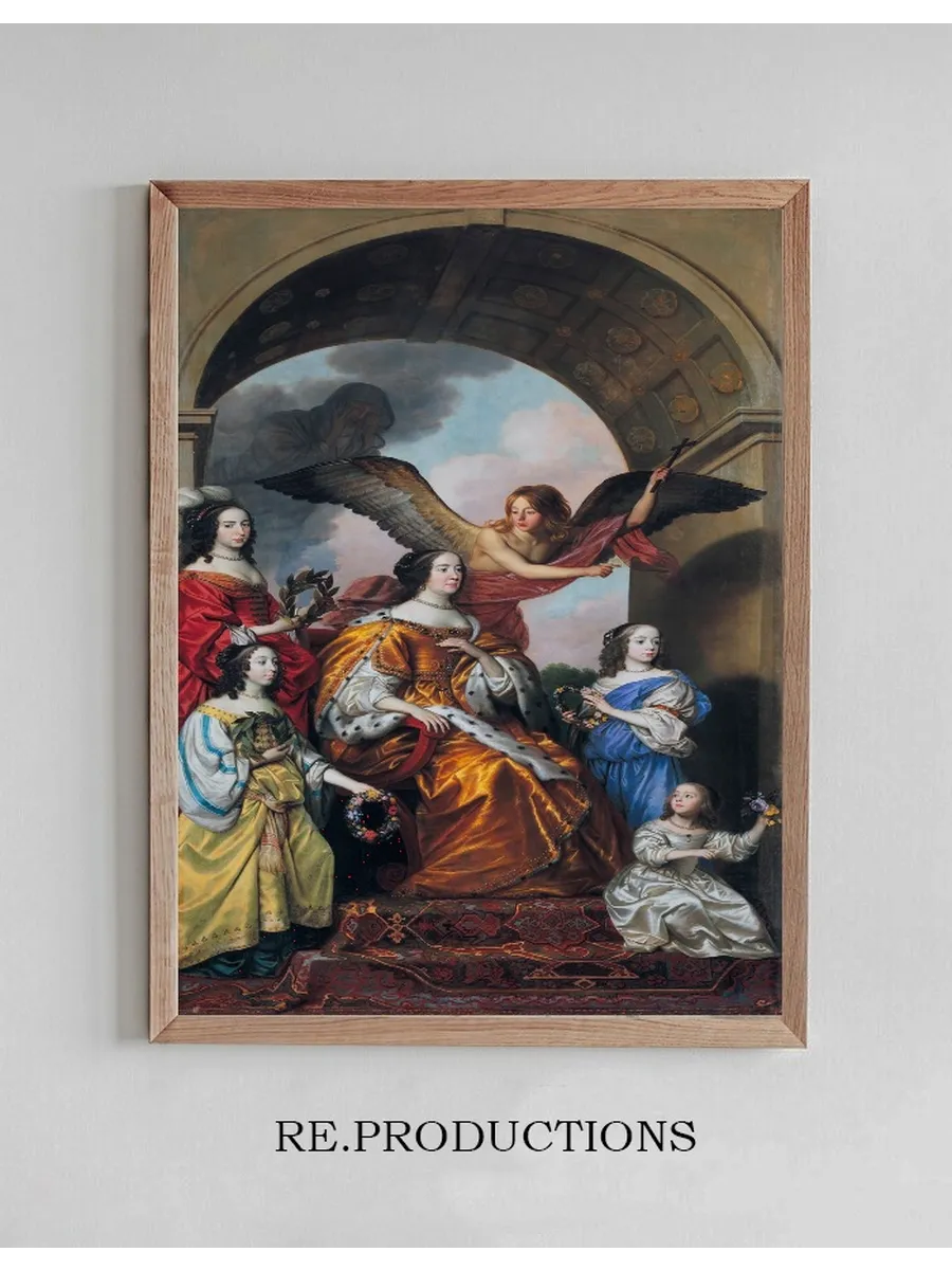 Amalia and Her Daughters Watching the Triumph of Frederik Hendrik