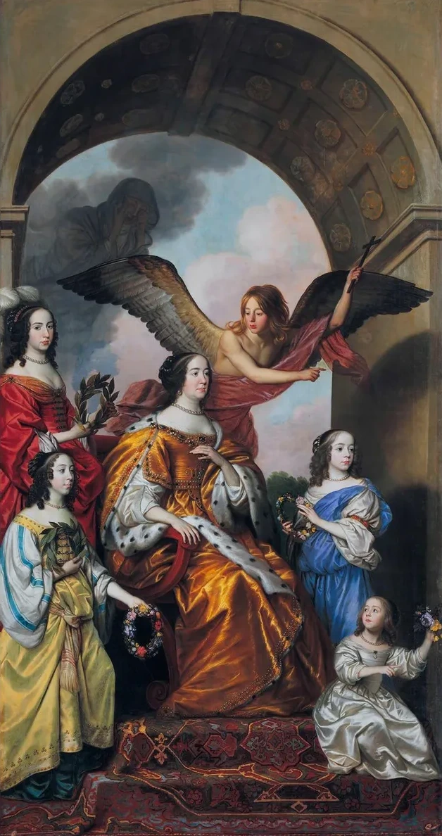 Amalia and Her Daughters Watching the Triumph of Frederik Hendrik