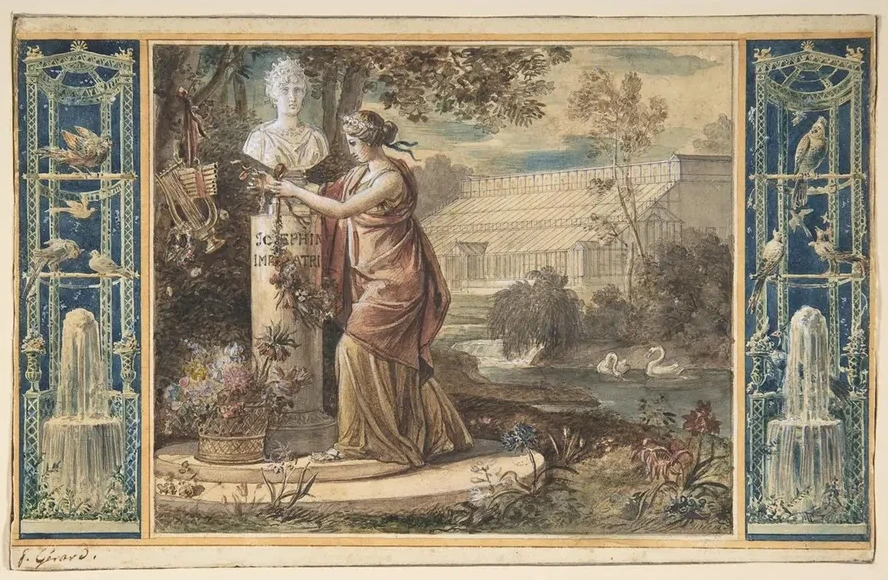 An Allegory of Empress Josephine as Patroness of the Gardens at Malmaison