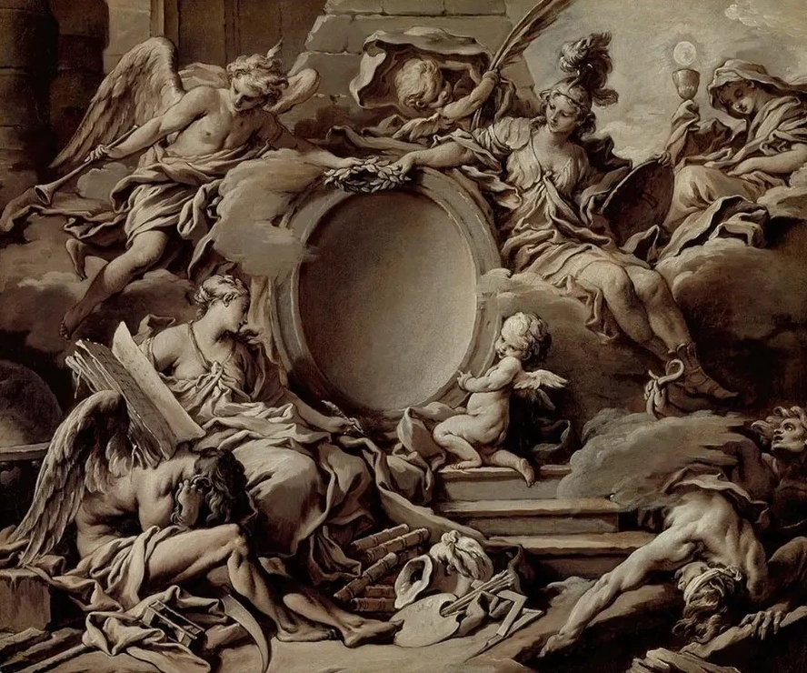 An Allegory of Minerva, Fame, History and Faith Overcoming Ignorance and Time