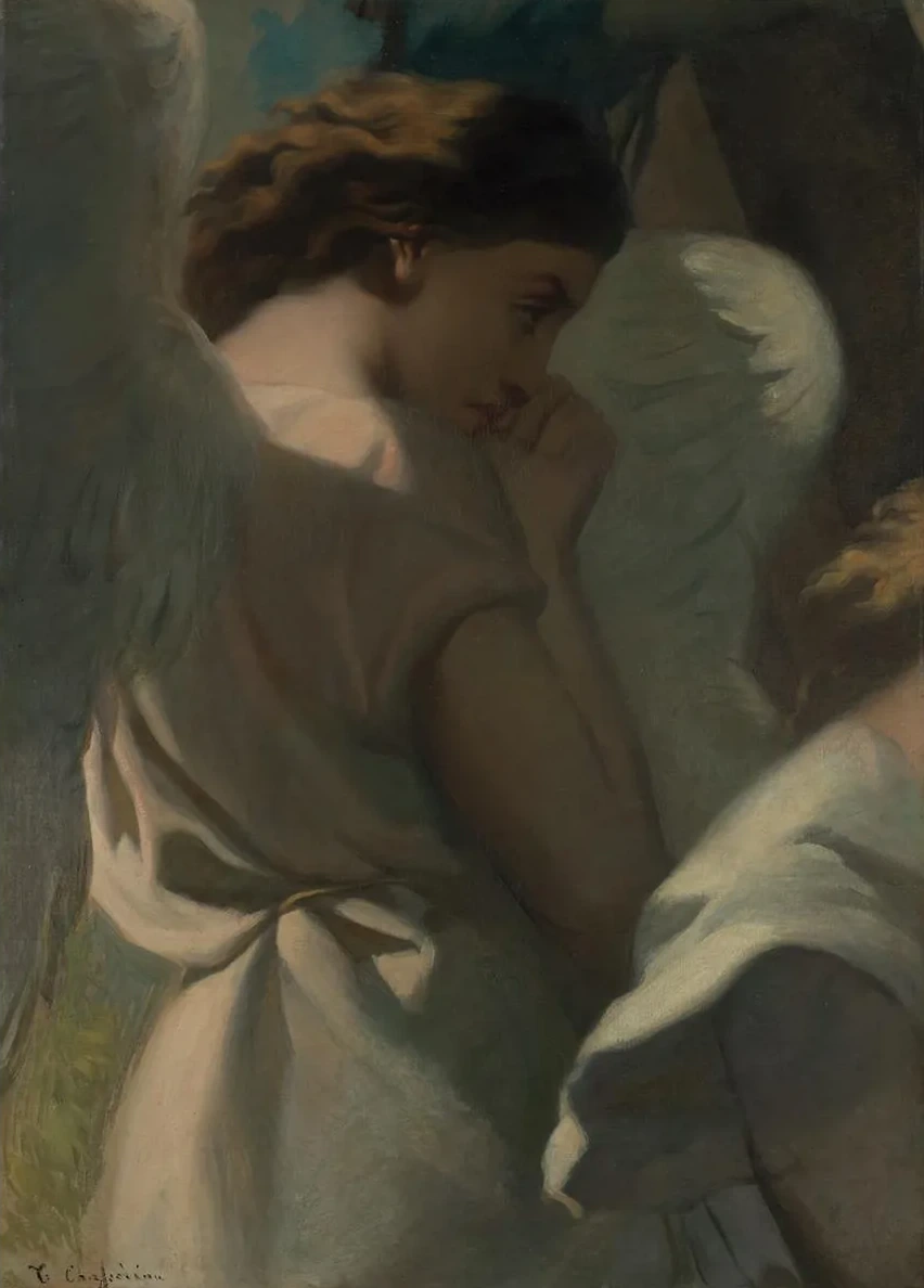 An Angel Praying in the Garden of Olives