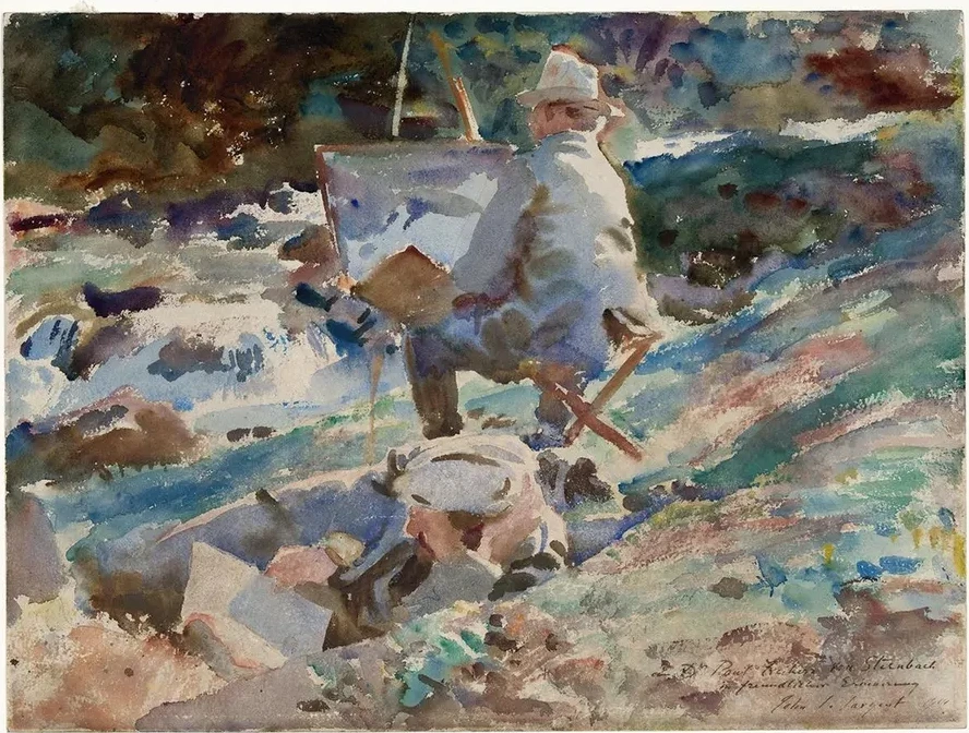 An Artist at His Easel