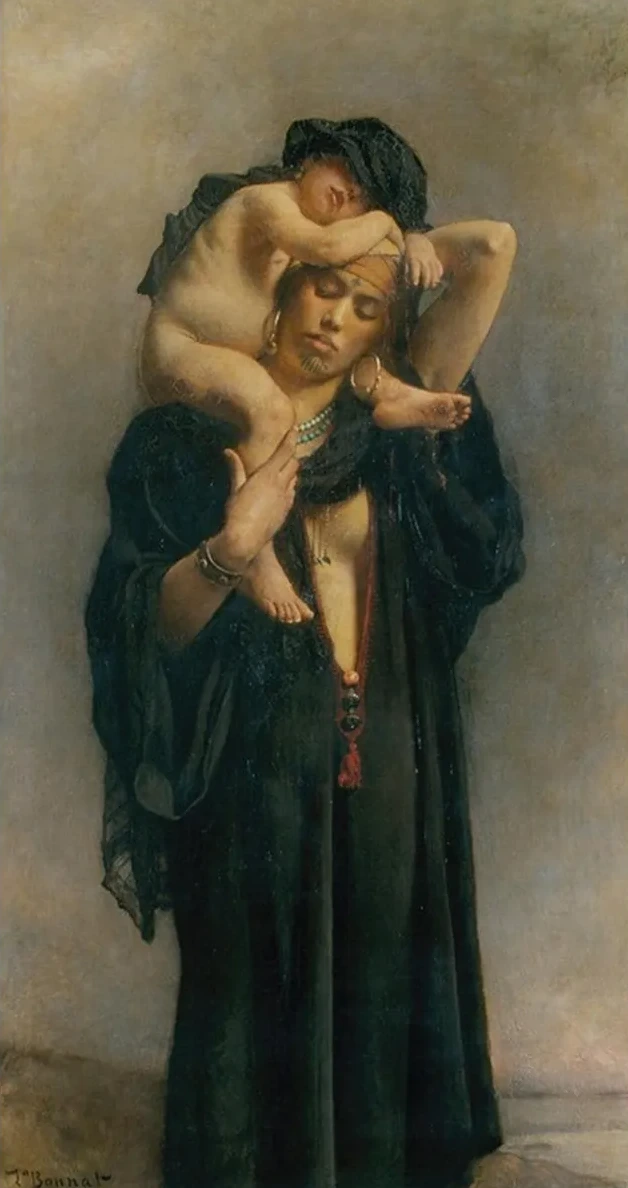 An Egyptian Peasant Woman and Her Child