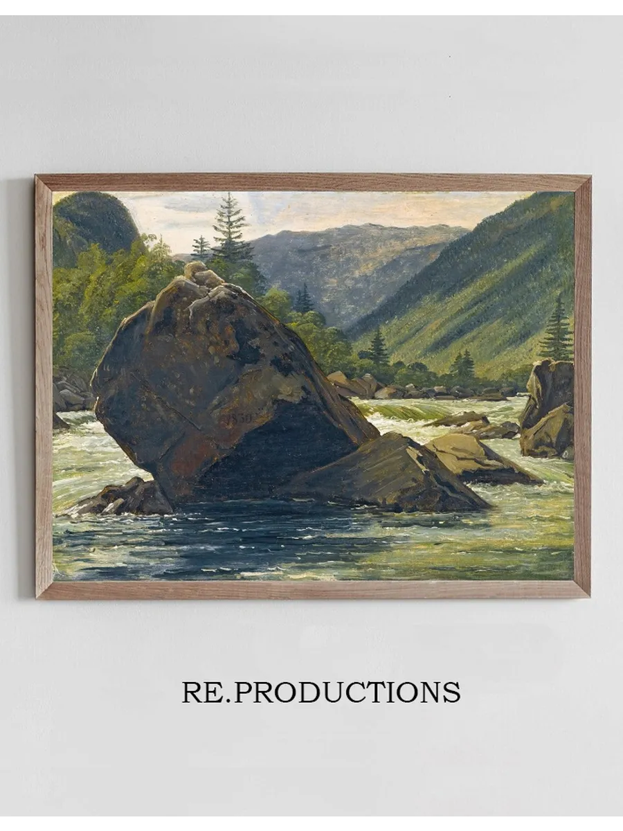 An Erratic Rock In The Rapids