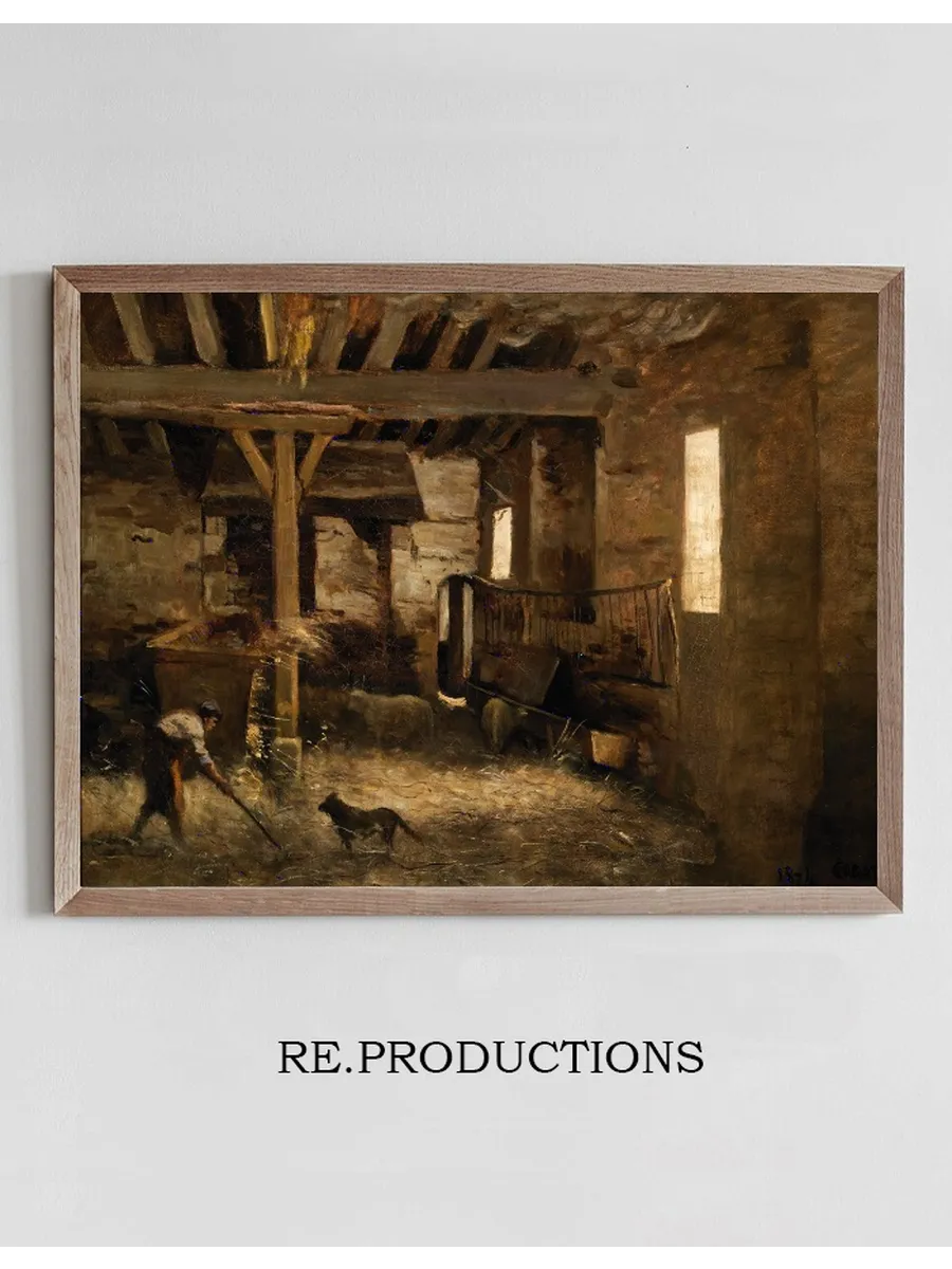 An Interior of a Barn