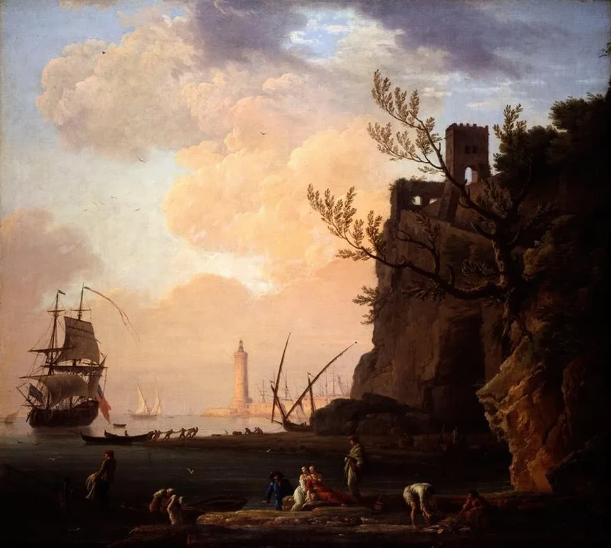 An Italianate Harbour Scene