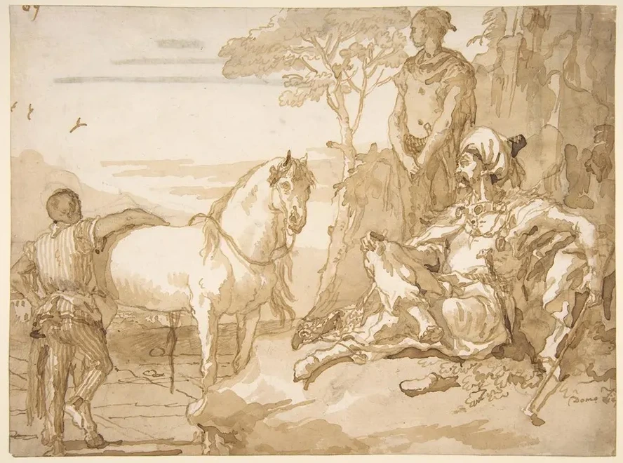 An Oriental Chieftain Resting