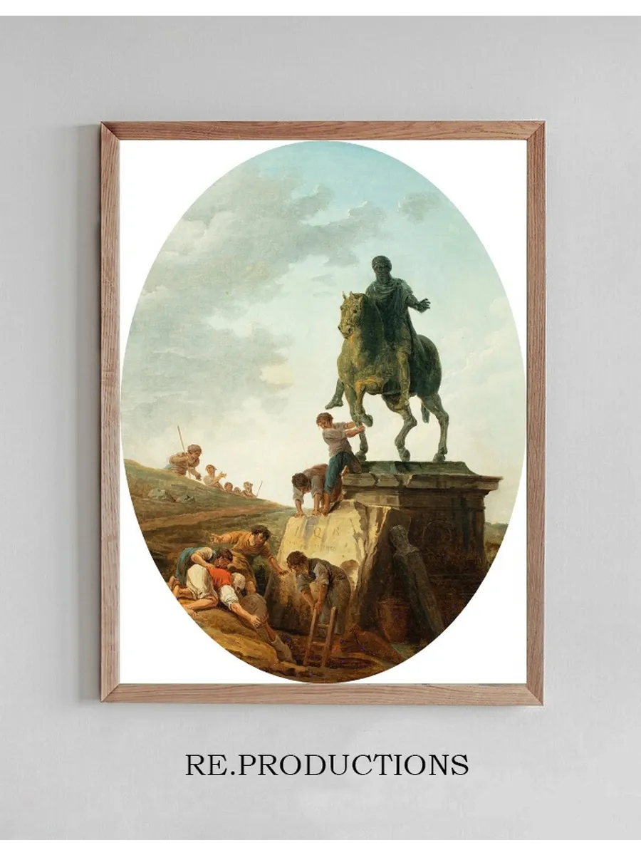 An Animated Landscape with the Statue of Marcus Aurelius