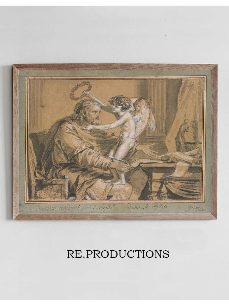 Anacreon in His Old Age Crowned by Love