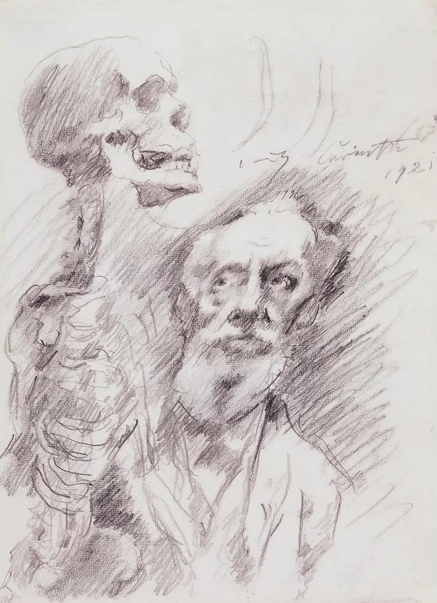 Anatomist with Skelleton