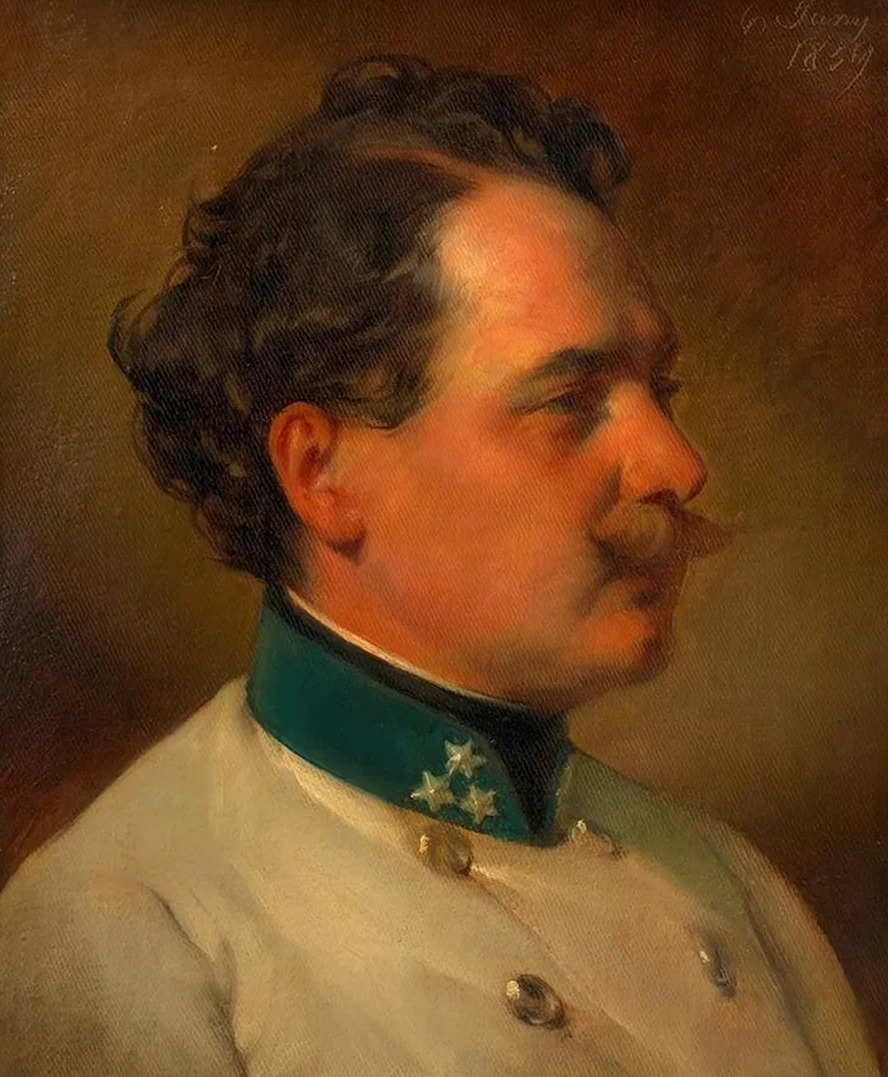 Andreas Amerling als Hauptmann des Infanterie - Reg. Nr. 3 (Bruder des K nstlers)
