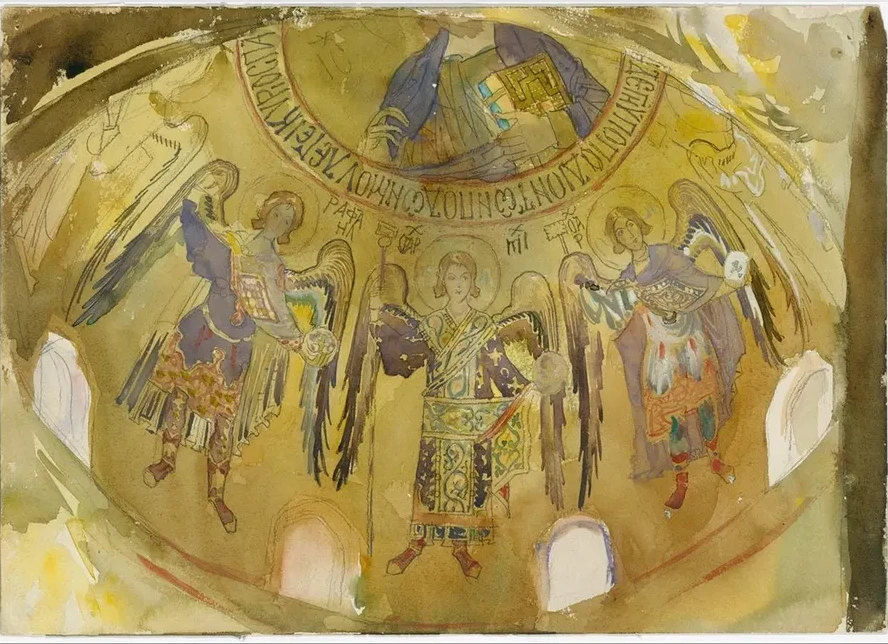 Angels, Mosaic, Palatine Chapel, Palermo