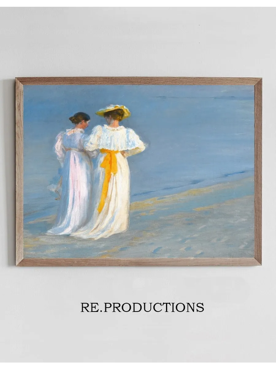 Anna Ancher And Marie Kr yer On The Beach At Skagen