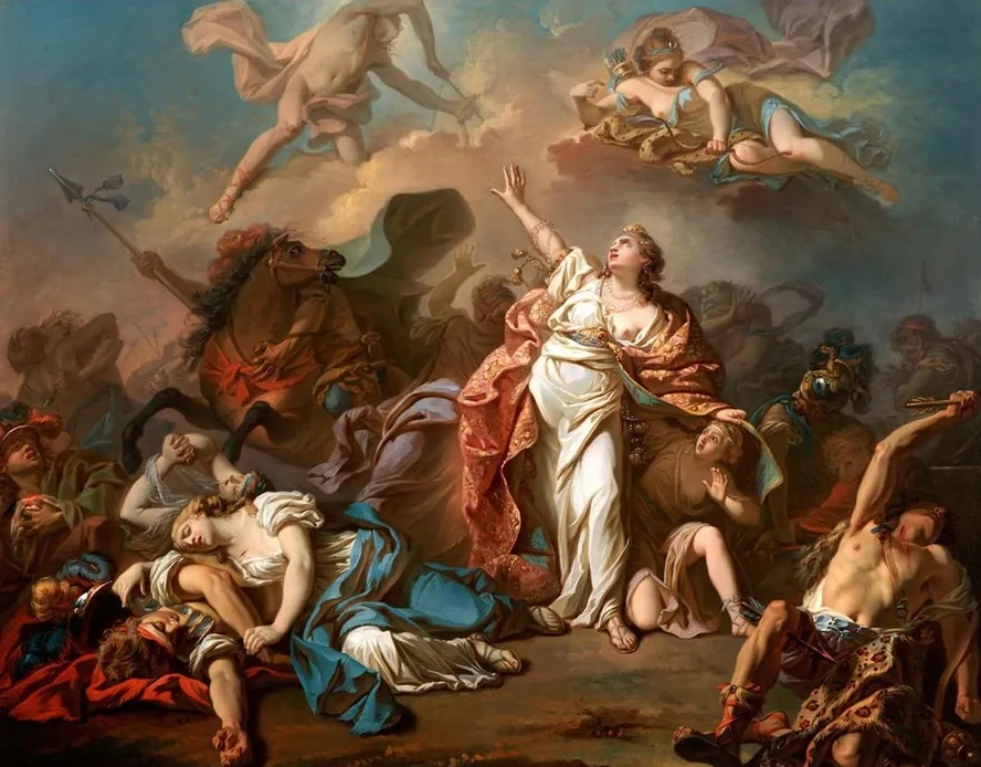 Apollo And Diana Attacking The Children Of Niobe