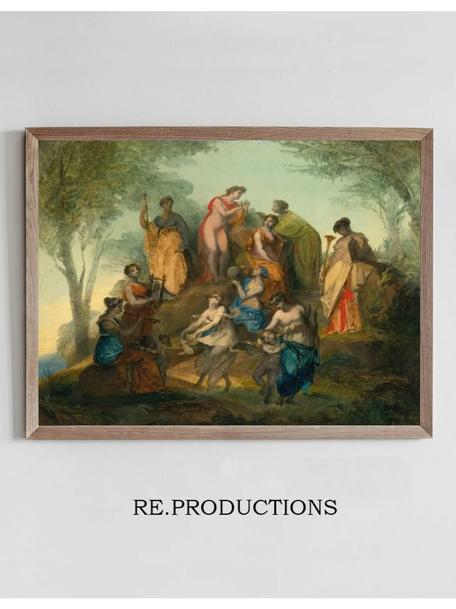 Apollo And The Nine Muses On Mount Parnassus