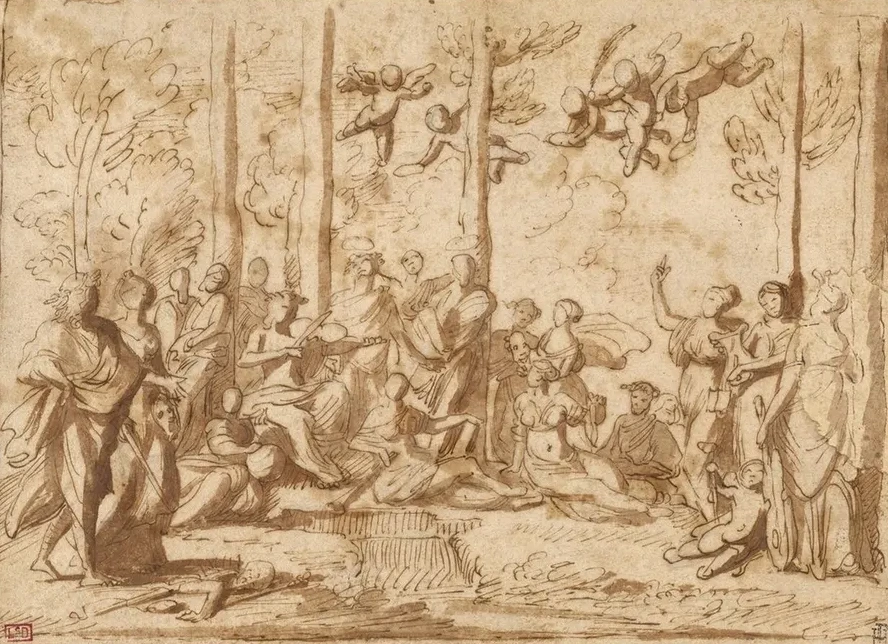 Apollo and the Muses on Mount Parnassus