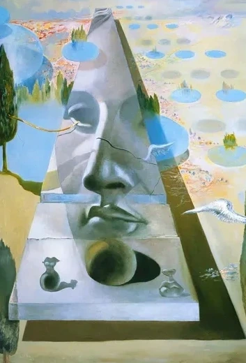 Apparition of the Visage of Aphrodite of Cnidos in a Landscape