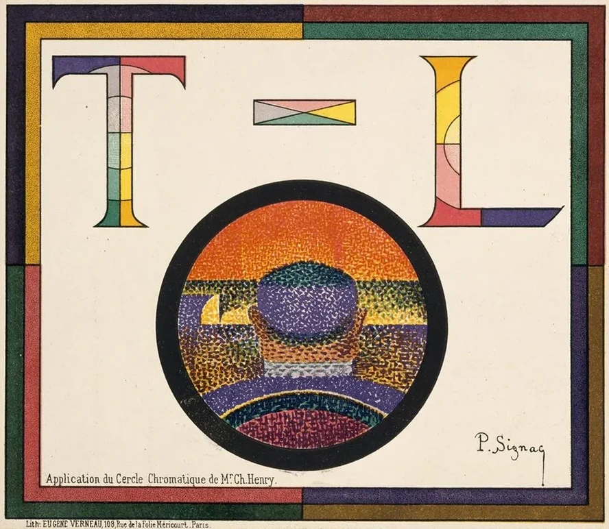 Application of Charles Henry's Chromatic Circle Th Tre - Libre Playbill of January 31, 1889