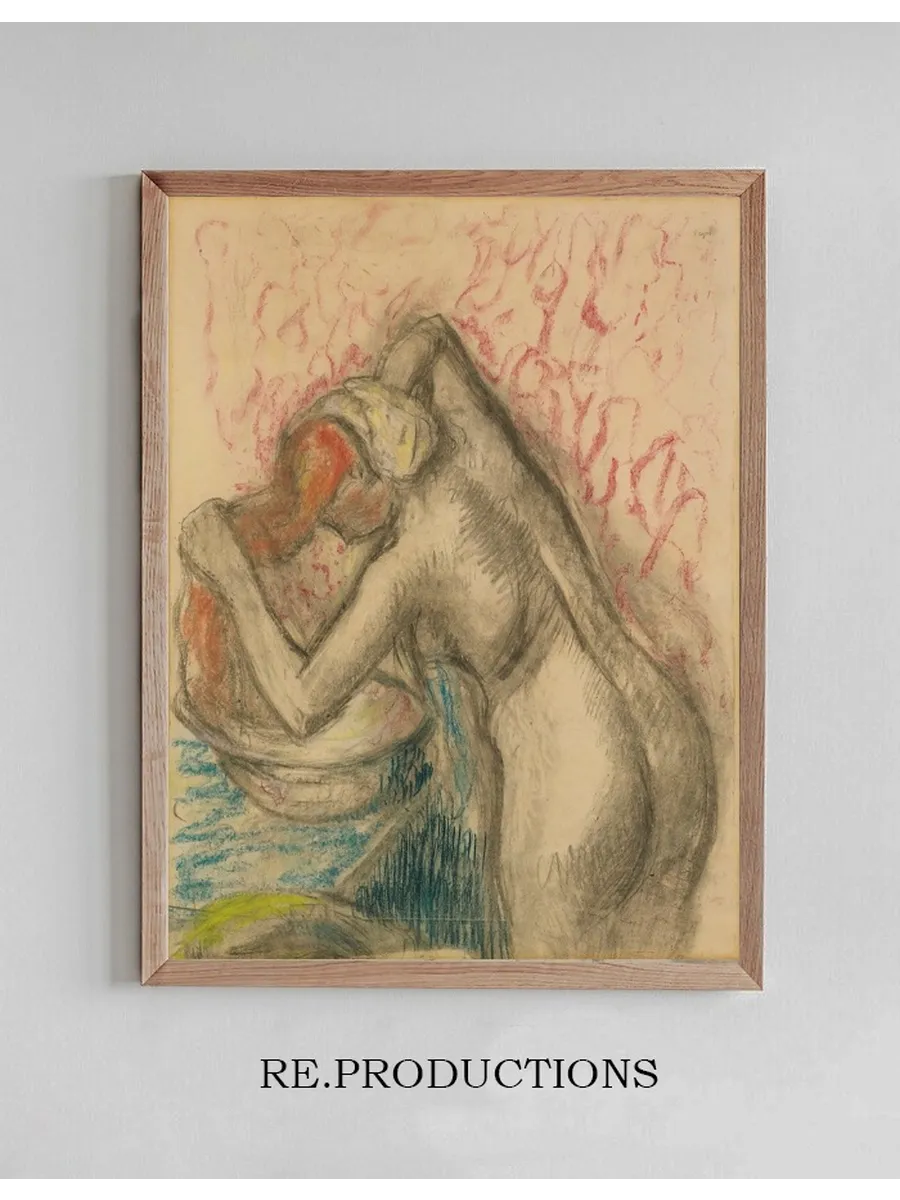 Apr's Le Bain (Femme S essuyant Les Cheveux)