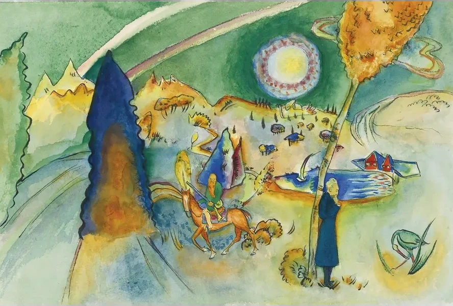 Aquarell f r Poul Bjerre