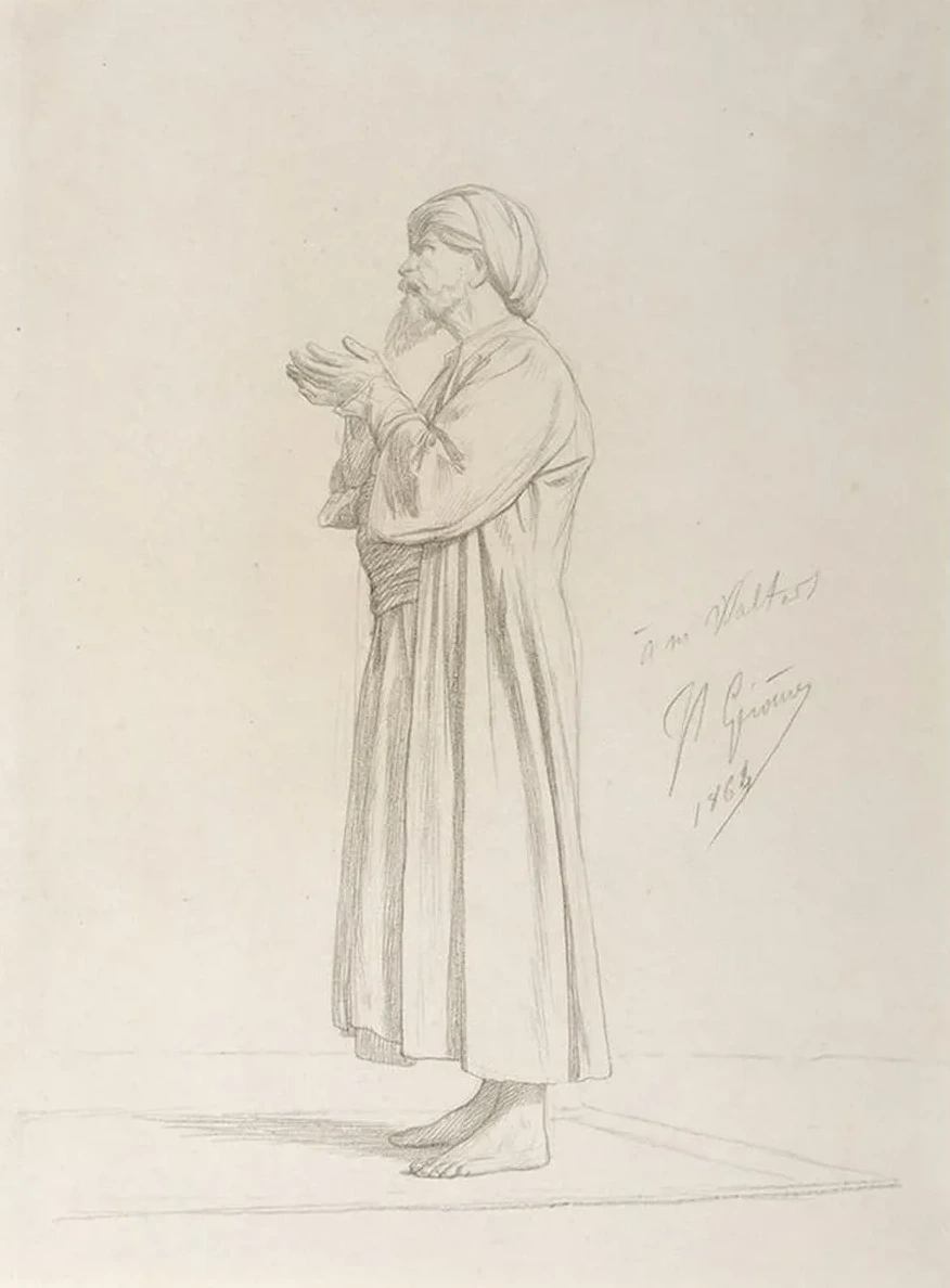 Arab Standing in Prayer