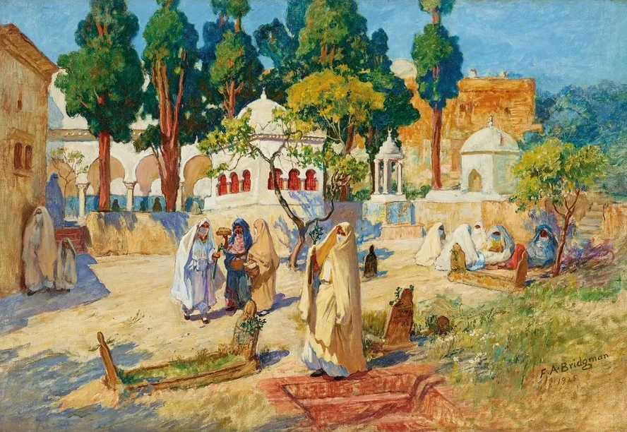 Arab Women's Day in the Cemetery, Bou - Kobrine