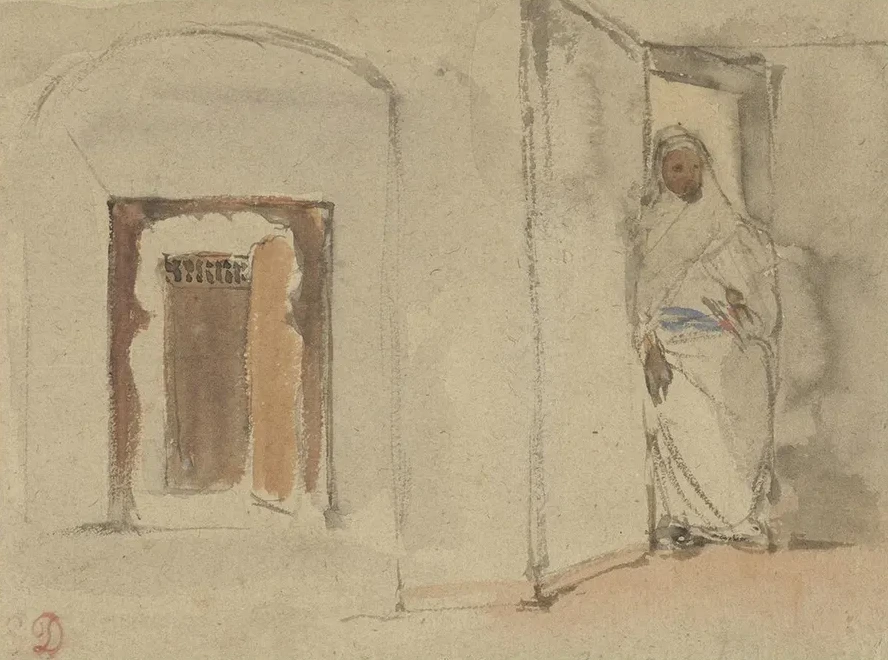 Arab in Front of His House