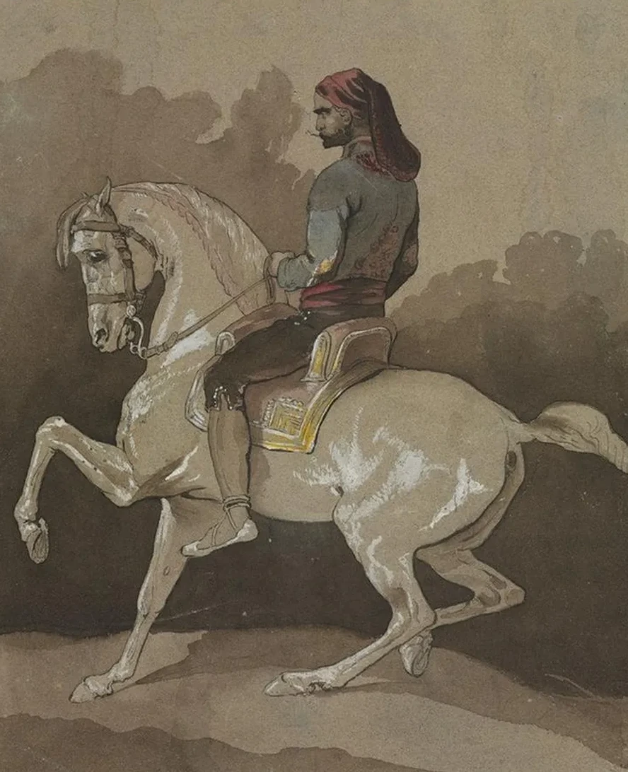 Arab on Horseback