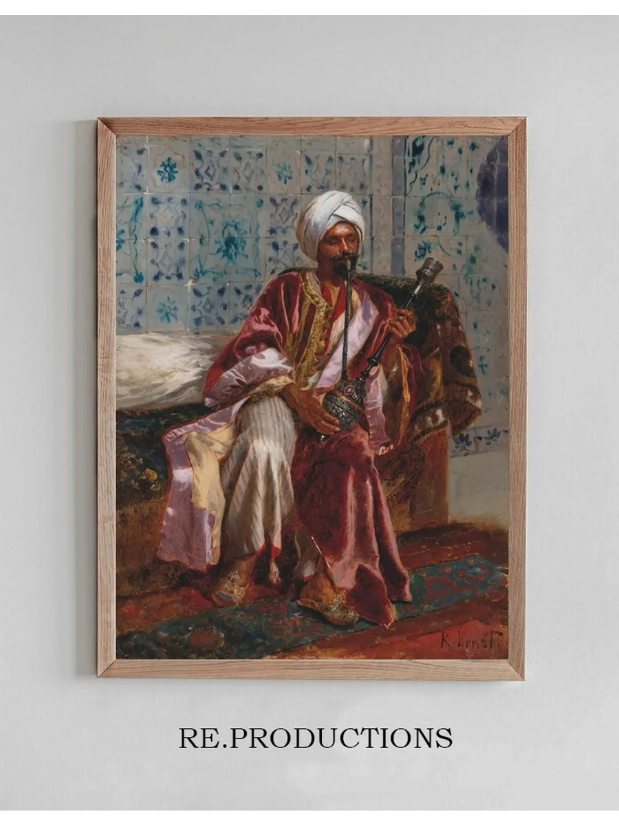 Arab Smoking a Nargilah