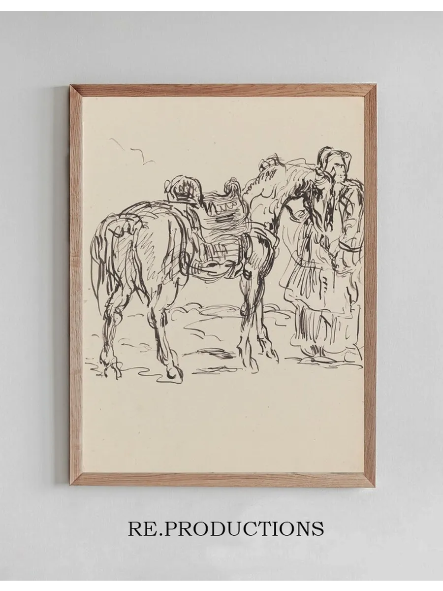 Arabian Horseman and Horse