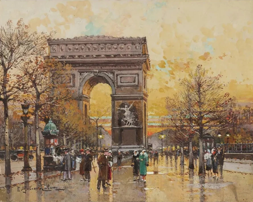 Arc de Triomphe in the Fall