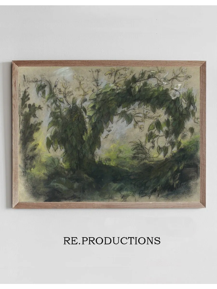 Arch of Morning Glories, Study for A Basket of Flowers