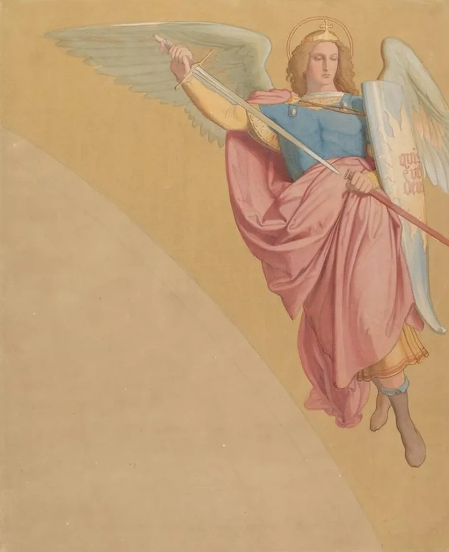 Archangel Drawing a Sword