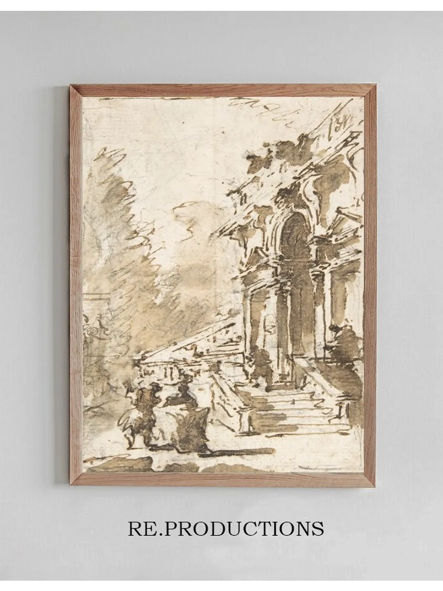 Architectural Capriccio Garden Entrance to a Palace
